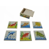 Wooden Sea Animal Puzzle Box